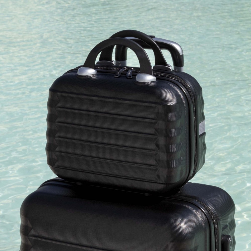 Juego de Maletas 4pzs. (Maleta 63cm, Mochila Cabina, Bolsa Viaje, Neceser 11L) Negro - Imagen 8