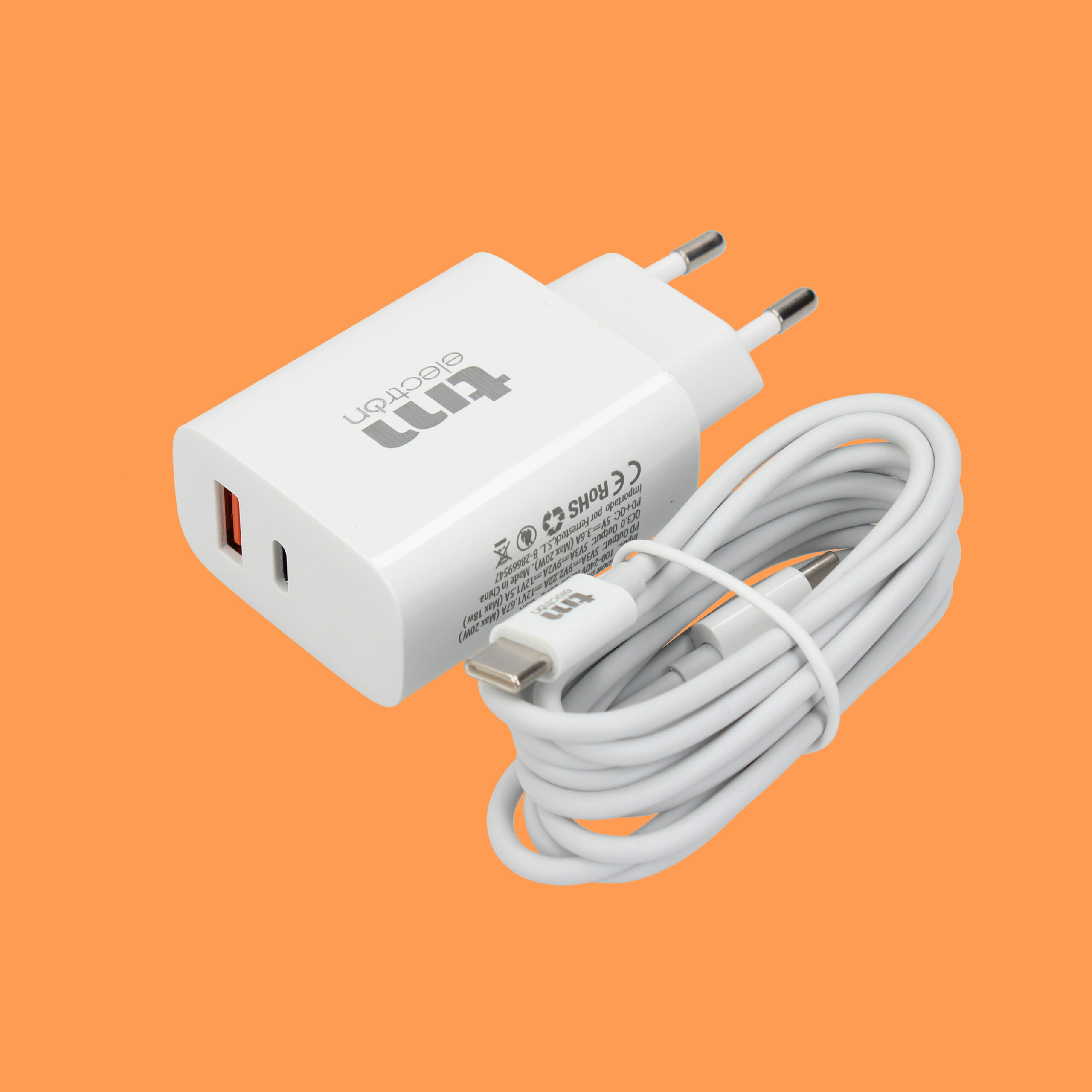 Cargador ULTRA RÁPIDO con cable USB C a USB C - Imagen 6